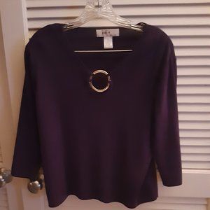 Lovely Lavender Ladies Top Size XL